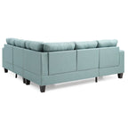 Newbury Twill Fabric Sectional Sofa