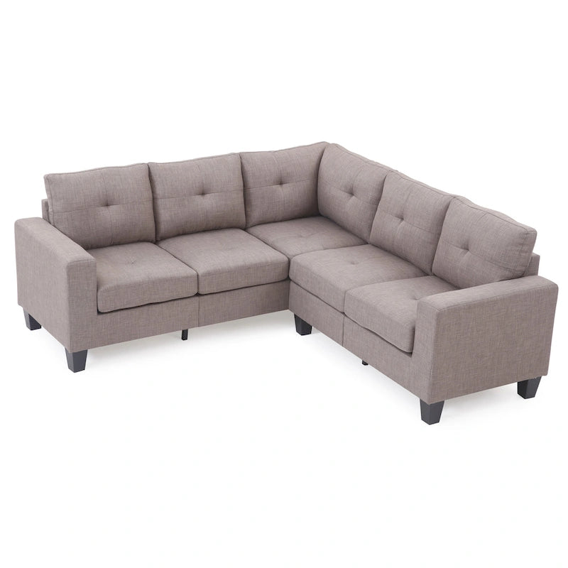Newbury Twill Fabric Sectional Sofa