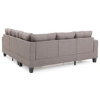 Newbury Twill Fabric Sectional Sofa