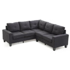 Newbury Twill Fabric Sectional Sofa
