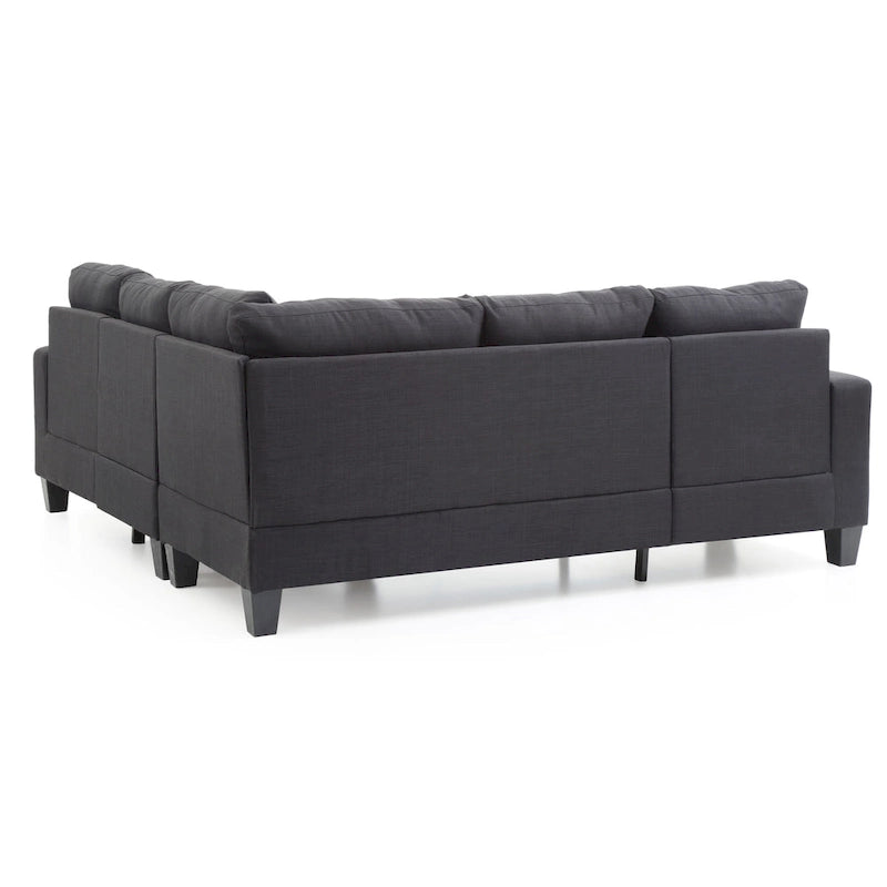 Newbury Twill Fabric Sectional Sofa