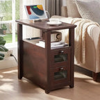 End Table with Charging Station - 13.78D x 23.6W x 24.8H
