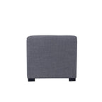 MJL Furniture Solid 4 Button Tufted Square Ottoman