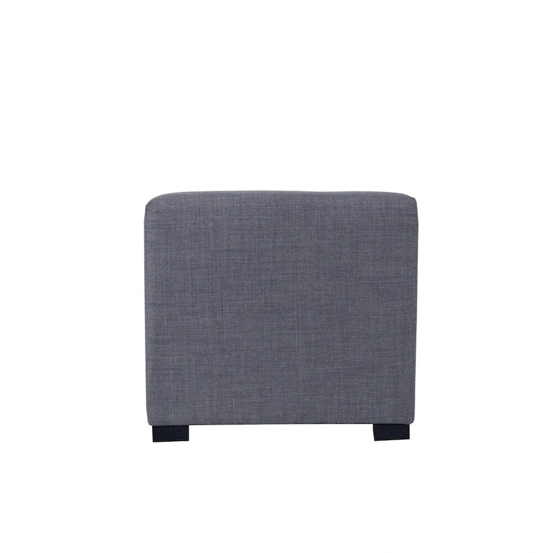 MJL Furniture Solid 4 Button Tufted Square Ottoman