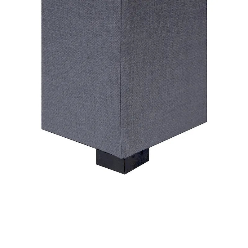 MJL Furniture Solid 4 Button Tufted Square Ottoman