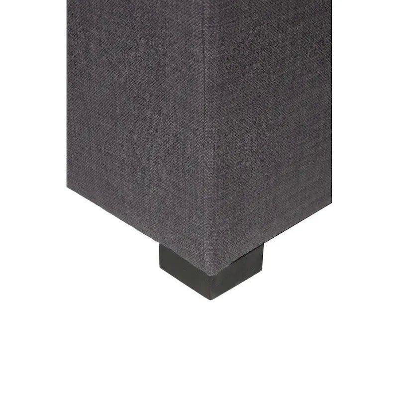 MJL Furniture Solid 4 Button Tufted Square Ottoman