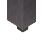 MJL Furniture Solid 4 Button Tufted Square Ottoman