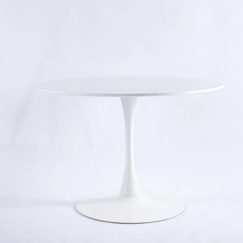 31.5Tulip Table Mid-century Dining Table for 2-4 people With Round Mdf Table Top, Pedestal Dining Table, Leisure Coffee Table
