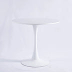 31.5Tulip Table Mid-century Dining Table for 2-4 people With Round Mdf Table Top, Pedestal Dining Table, Leisure Coffee Table