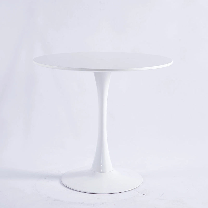 31.5Tulip Table Mid-century Dining Table for 2-4 people With Round Mdf Table Top, Pedestal Dining Table, Leisure Coffee Table