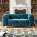 Corvus Aosta Tufted Velvet Chesterfield Loveseat