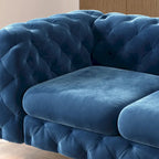 Corvus Aosta Tufted Velvet Chesterfield Loveseat