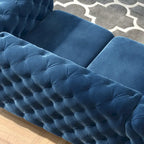 Corvus Aosta Tufted Velvet Chesterfield Loveseat