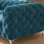 Corvus Aosta Tufted Velvet Chesterfield Loveseat