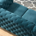 Corvus Aosta Tufted Velvet Chesterfield Loveseat
