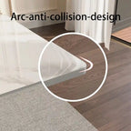 7 - Piece Extendable Sintered Stone Dining Table Dining Set With 6 Fabric Chairs