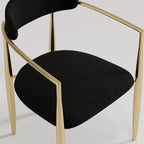 7 - Piece Extendable Sintered Stone Dining Table Dining Set With 6 Fabric Chairs