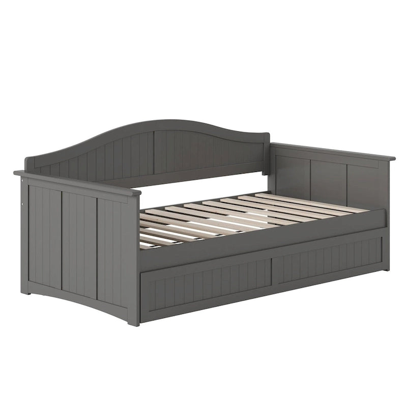 Nantucket Twin Wood Daybed with Twin Size Trundle