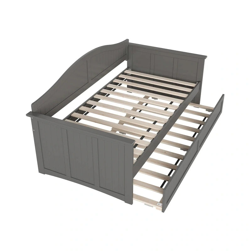 Nantucket Twin Wood Daybed with Twin Size Trundle