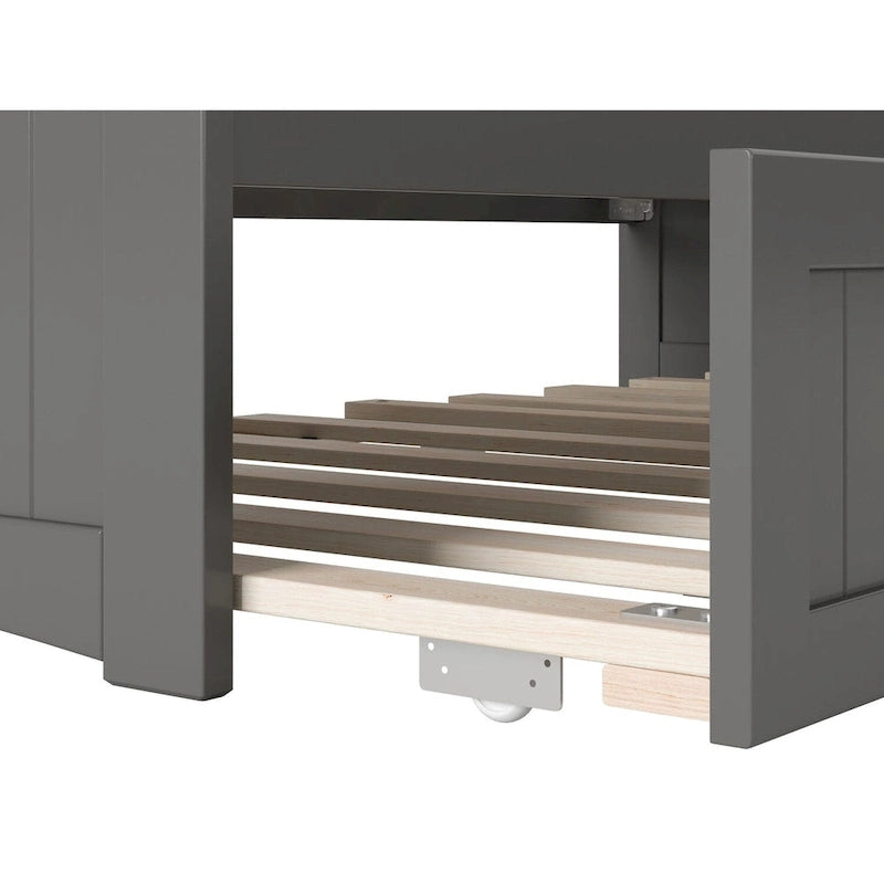 Nantucket Twin Wood Daybed with Twin Size Trundle