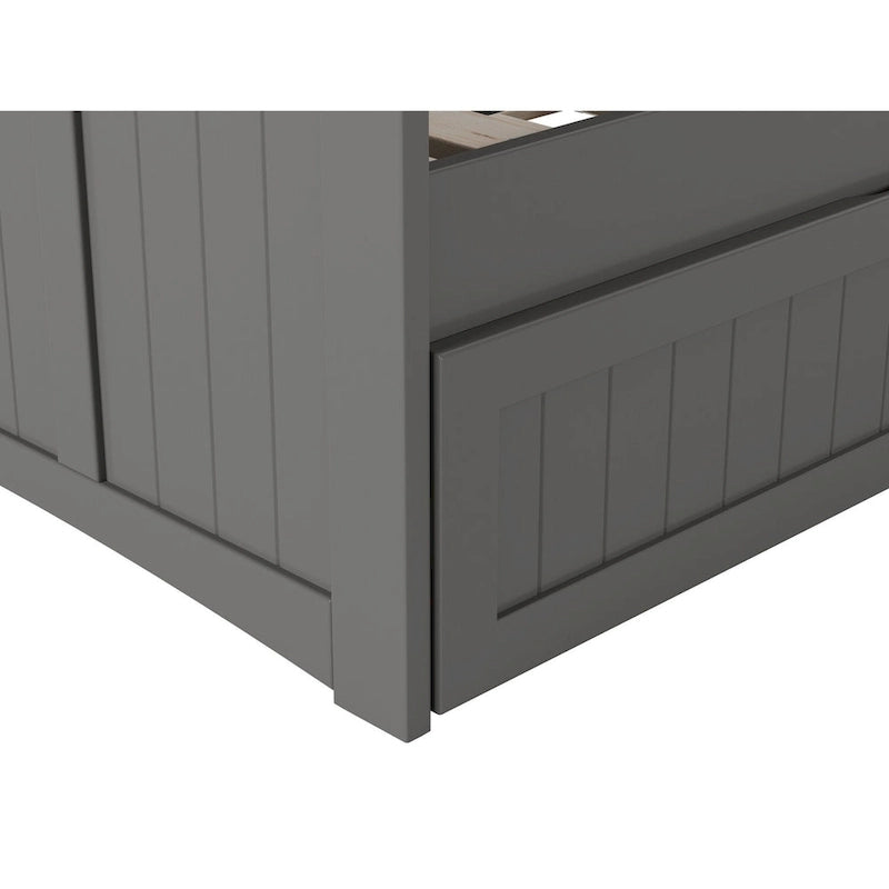 Nantucket Twin Wood Daybed with Twin Size Trundle