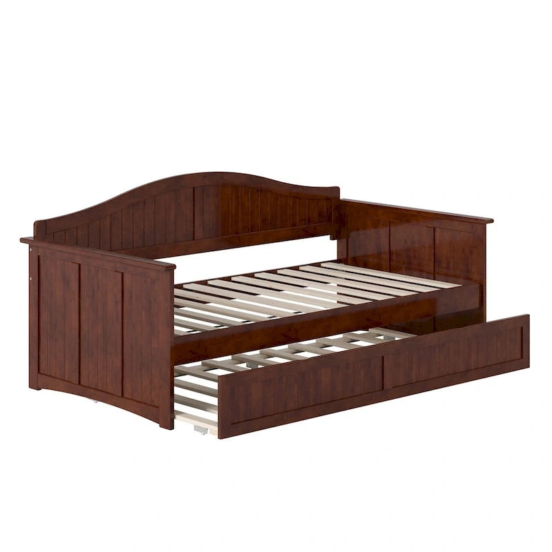 Nantucket Twin Wood Daybed with Twin Size Trundle