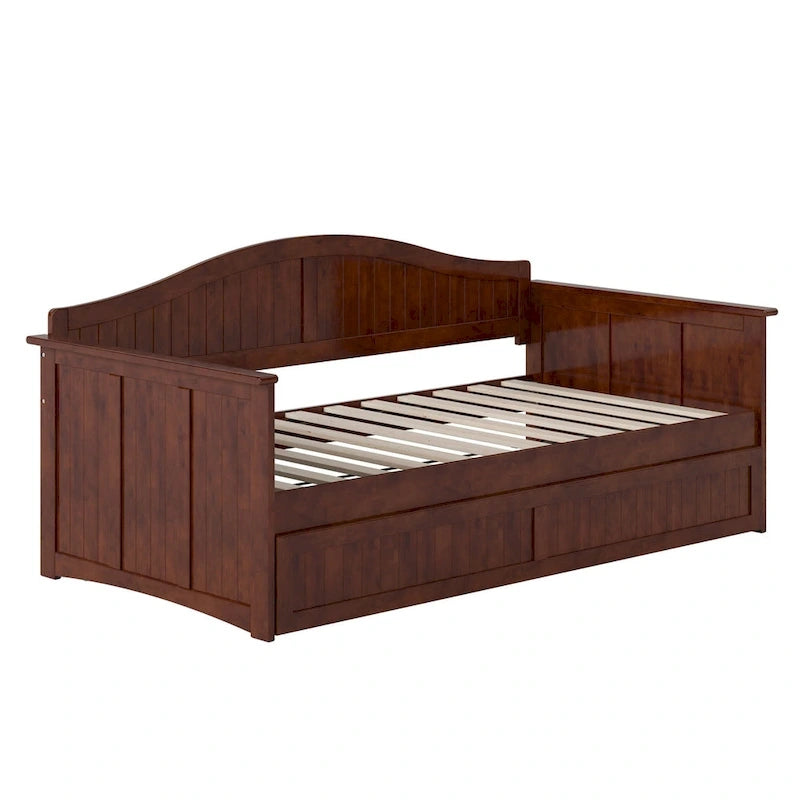 Nantucket Twin Wood Daybed with Twin Size Trundle