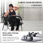 Kinbor 1/2/3-Seat Leather Waiting Chair Reception Bench for Salon Barber Bank Hospital