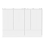 Modular Majesty Double Wardrobe Mirror-Front Storage Closet Armoires