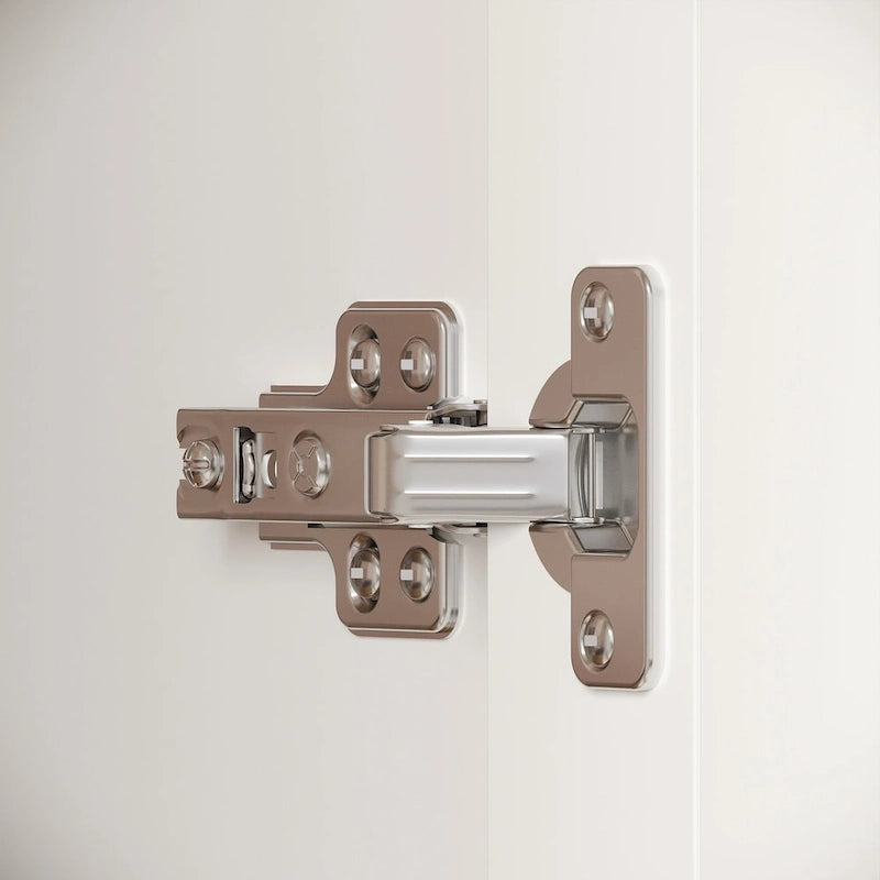 Modular Majesty Double Wardrobe Mirror-Front Storage Closet Armoires