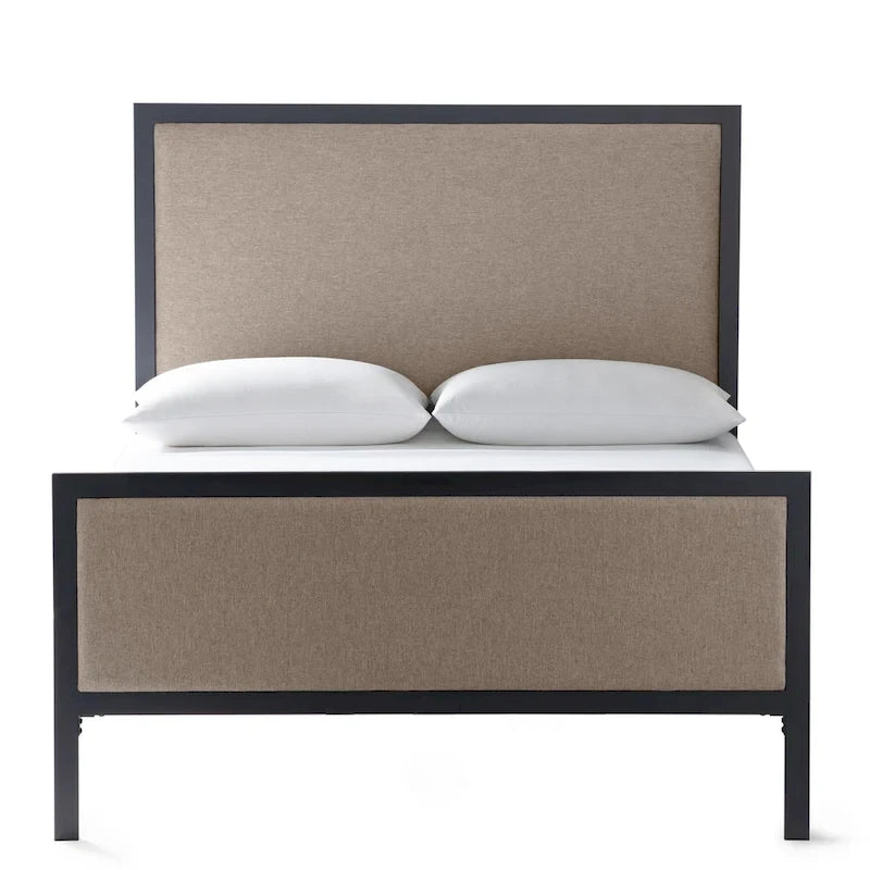 New Heights Clarke Metal and Upholstered Bed