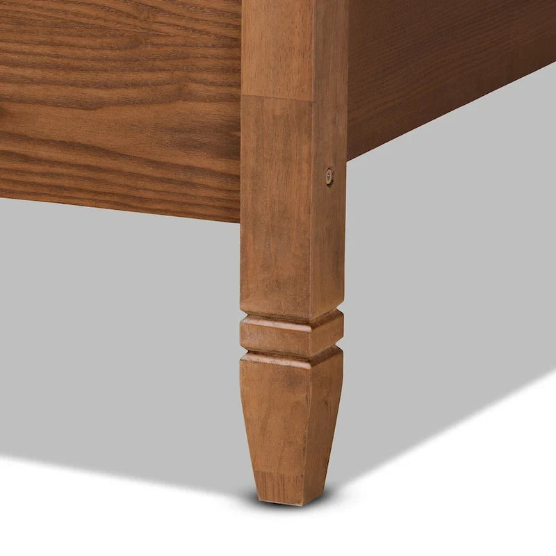 Malia Modern and Contemporary Synthetic Rattan Canopy Bed