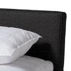 Contemporary Queen Size Platform Storage Bed