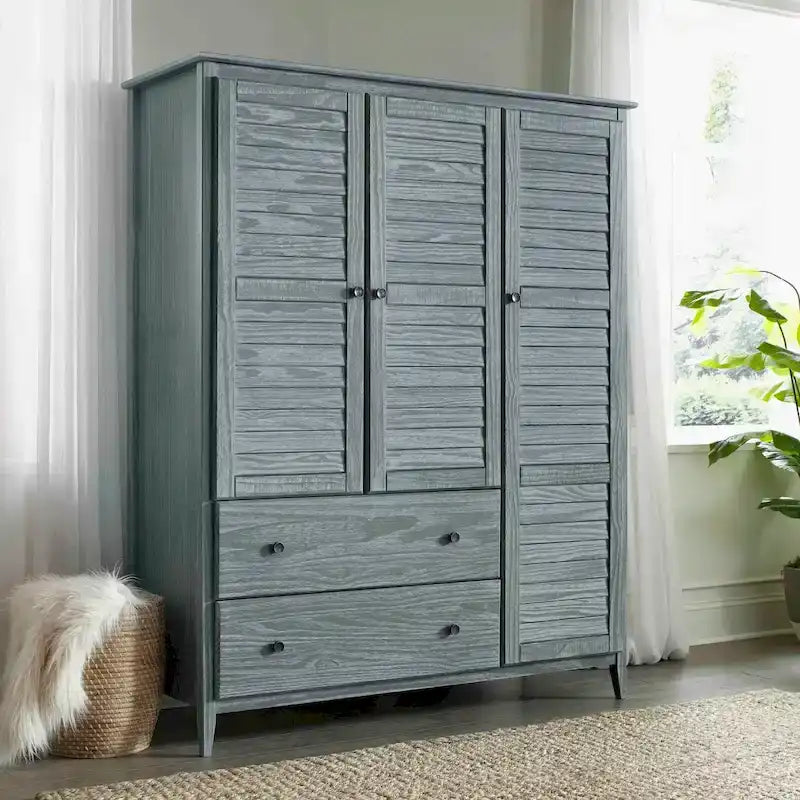 Grain Wood Furniture Greenport Solid Wood 3-door Armoire