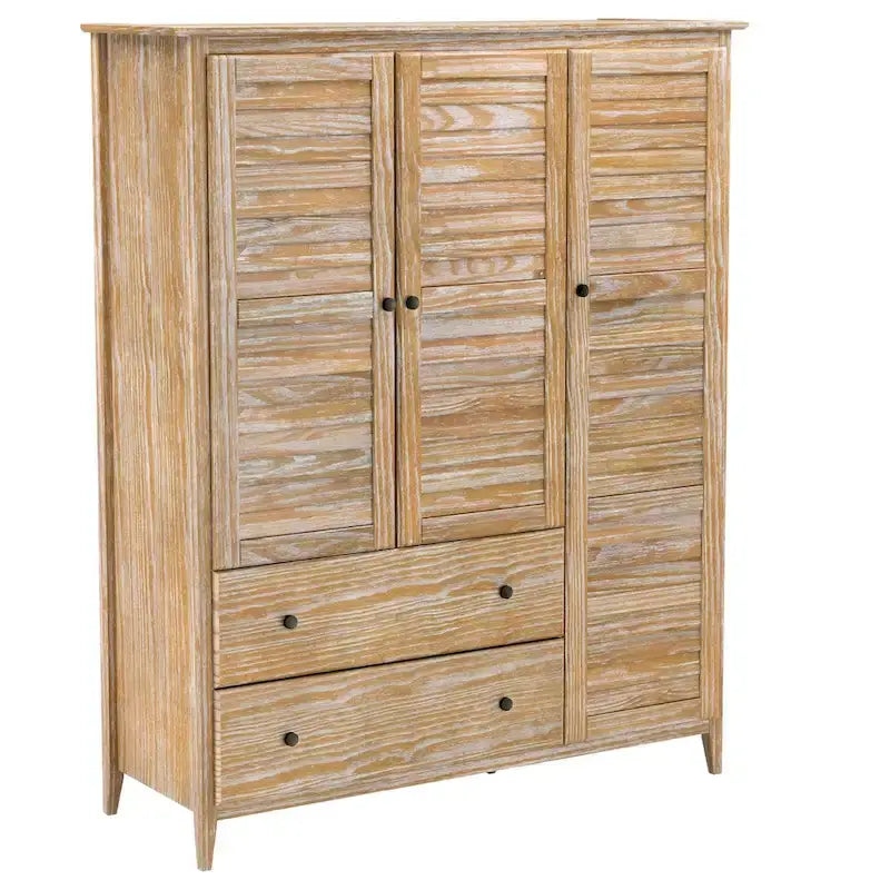 Grain Wood Furniture Greenport Solid Wood 3-door Armoire
