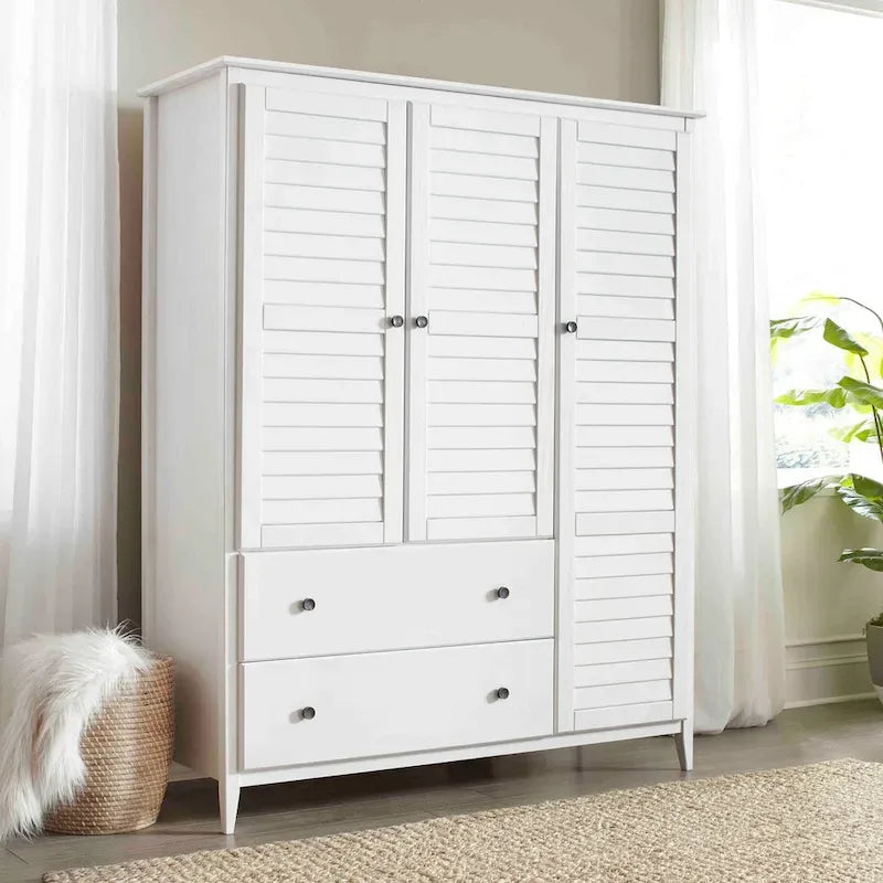 Grain Wood Furniture Greenport Solid Wood 3-door Armoire