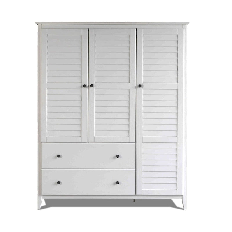 Grain Wood Furniture Greenport Solid Wood 3-door Armoire