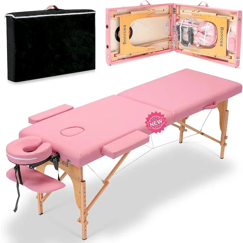 Massage Table 84 Inches Long Portable with Carry Case Table