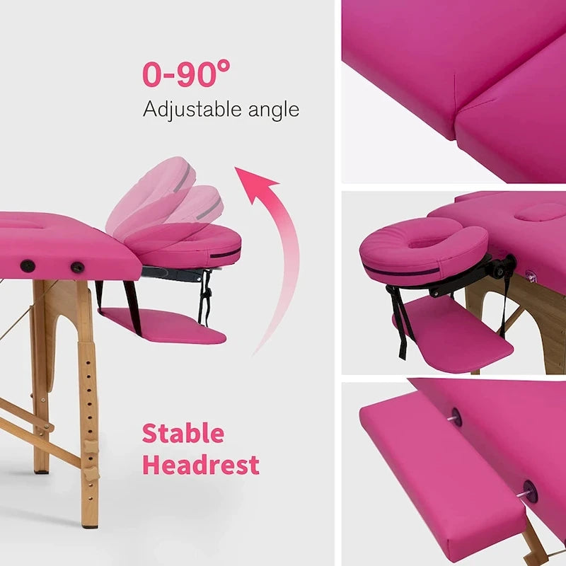 Massage Table 84 Inches Long Portable with Carry Case Table