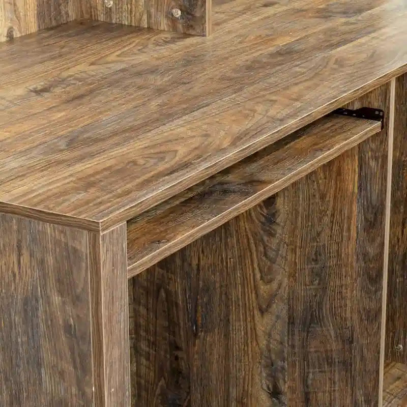 Home Office Computer Desk with Hutch