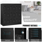 9 Doors Metal Lockers Storage Cabinet for School Office Gym