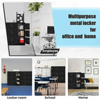 9 Doors Metal Lockers Storage Cabinet for School Office Gym