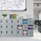 9 Doors Metal Lockers Storage Cabinet for School Office Gym