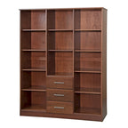 Palace Imports 100% Solid Wood Cosmo 3-Door Wardrobe Armoire with Solid Wood or Mirrored Doors