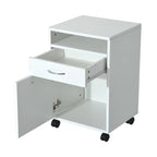 HOMCOM 24 Mobile Printer Cart with 2 Drawers, White
