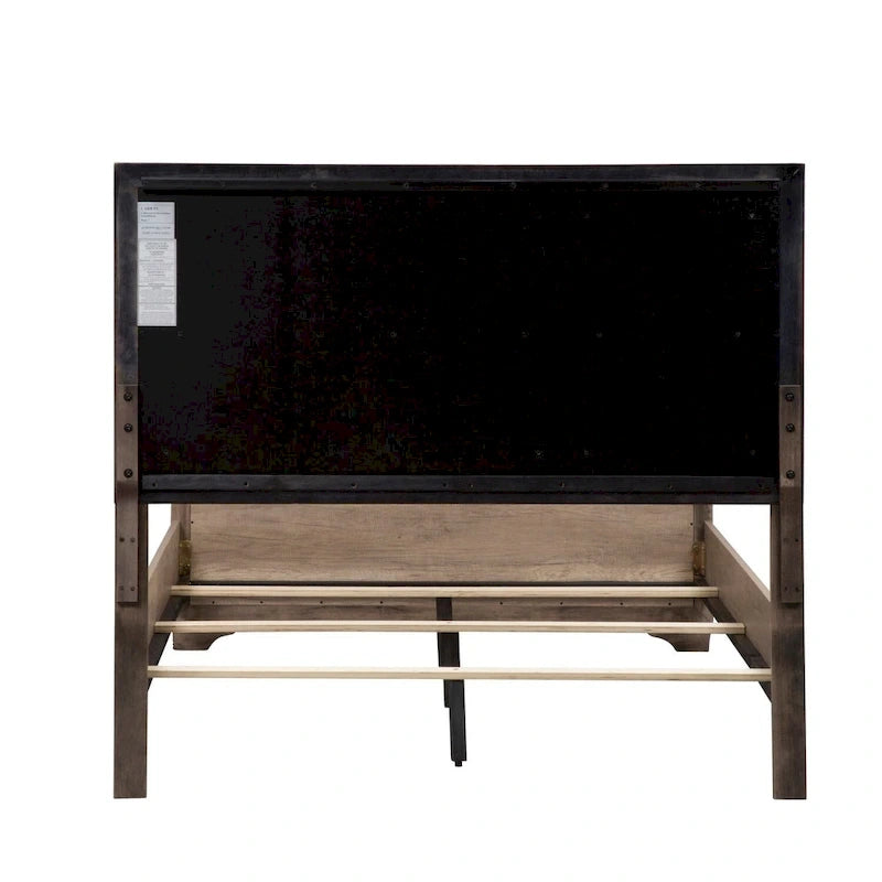 Sun Valley Sandstone Rolled Upholstered Bed Set