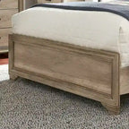 Sun Valley Sandstone Rolled Upholstered Bed Set