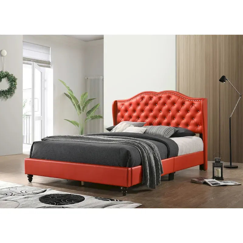 Joy Jewel Tufted Upholstered Bed