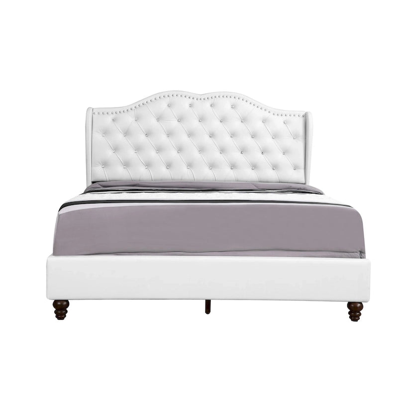 Joy Jewel Tufted Upholstered Bed