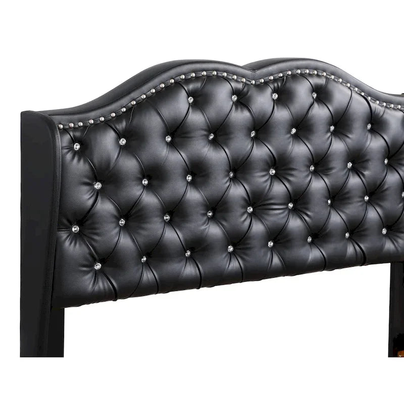Joy Jewel Tufted Upholstered Bed